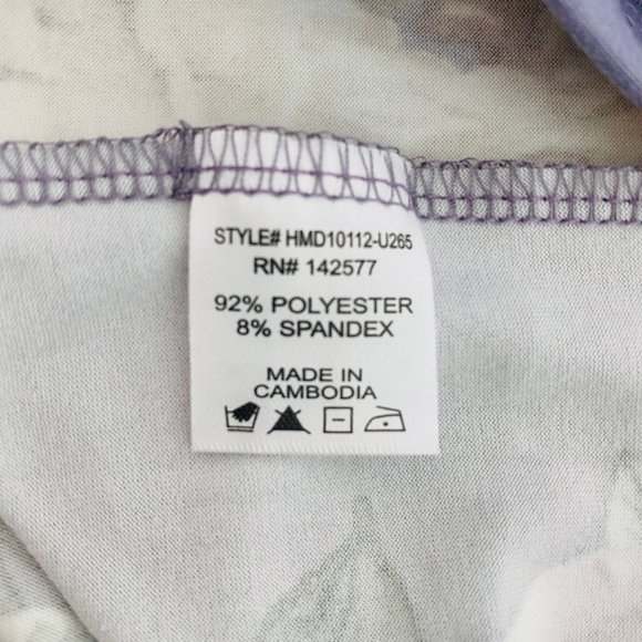 HAUTE MONDE Cold Shoulder Floral Bodycon Dress M - Picture 12 of 13